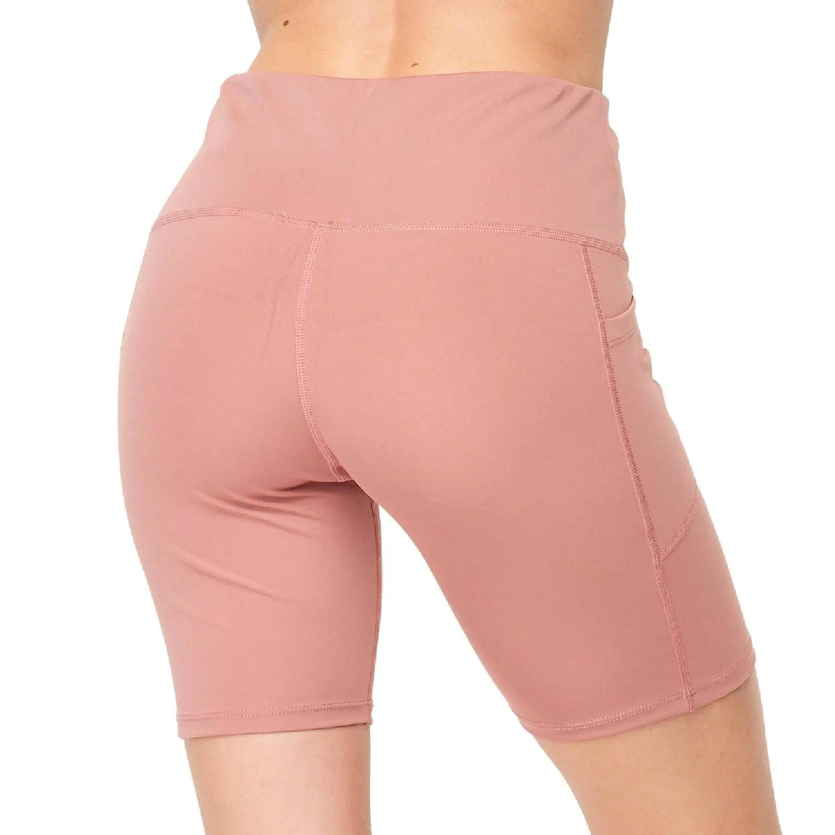 Squat Proof High - Waist Biker Leggings | Cell Phone Pocket (New Fashion) - Truly Contagious