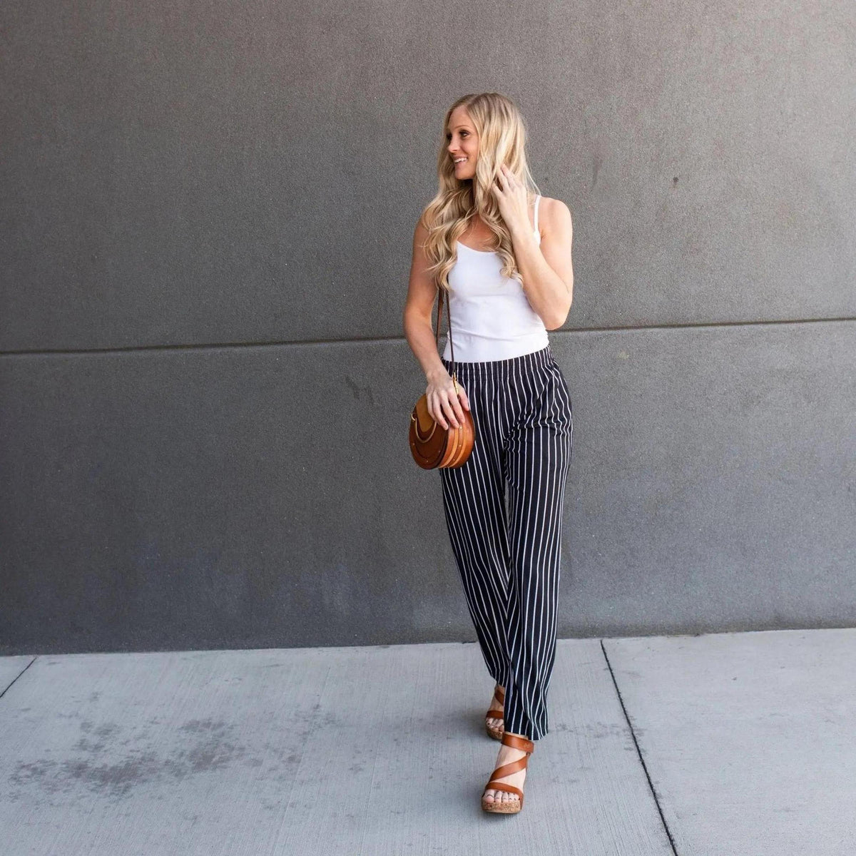 black striped dress pants Indochino Men's Custom Harrogate Chalk Stripe Black Pants