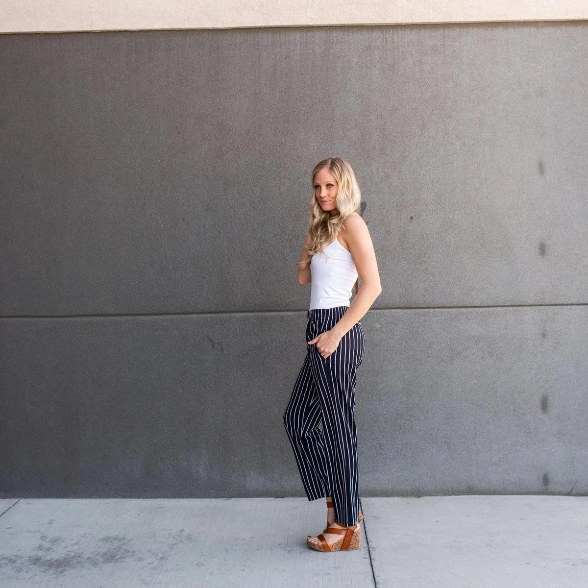 Striped Dress Pants - Truly Contagious