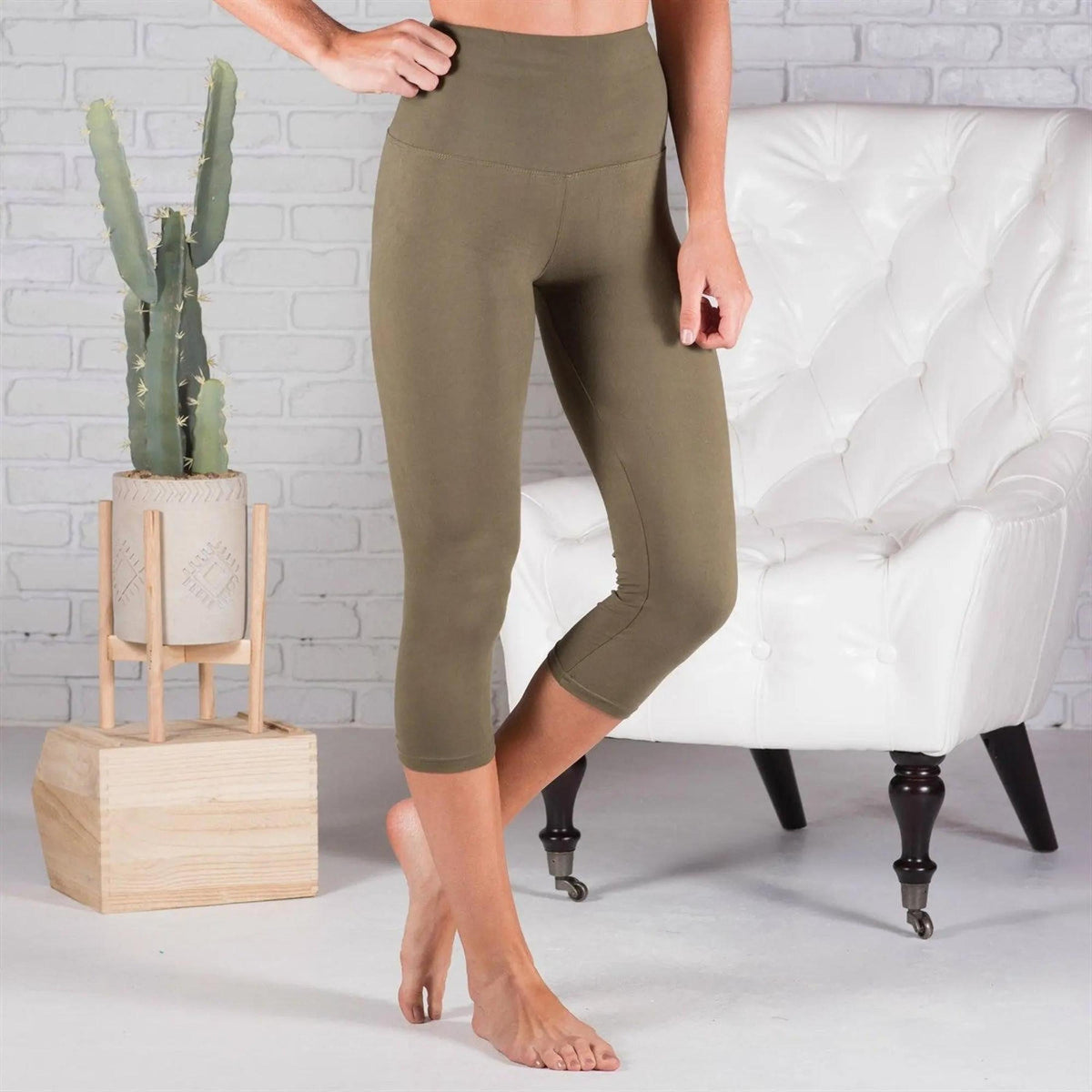 Super Soft 5" Waist Leggings | Tummy Control Capri (Truly Contagious - New Mix) - Truly Contagious