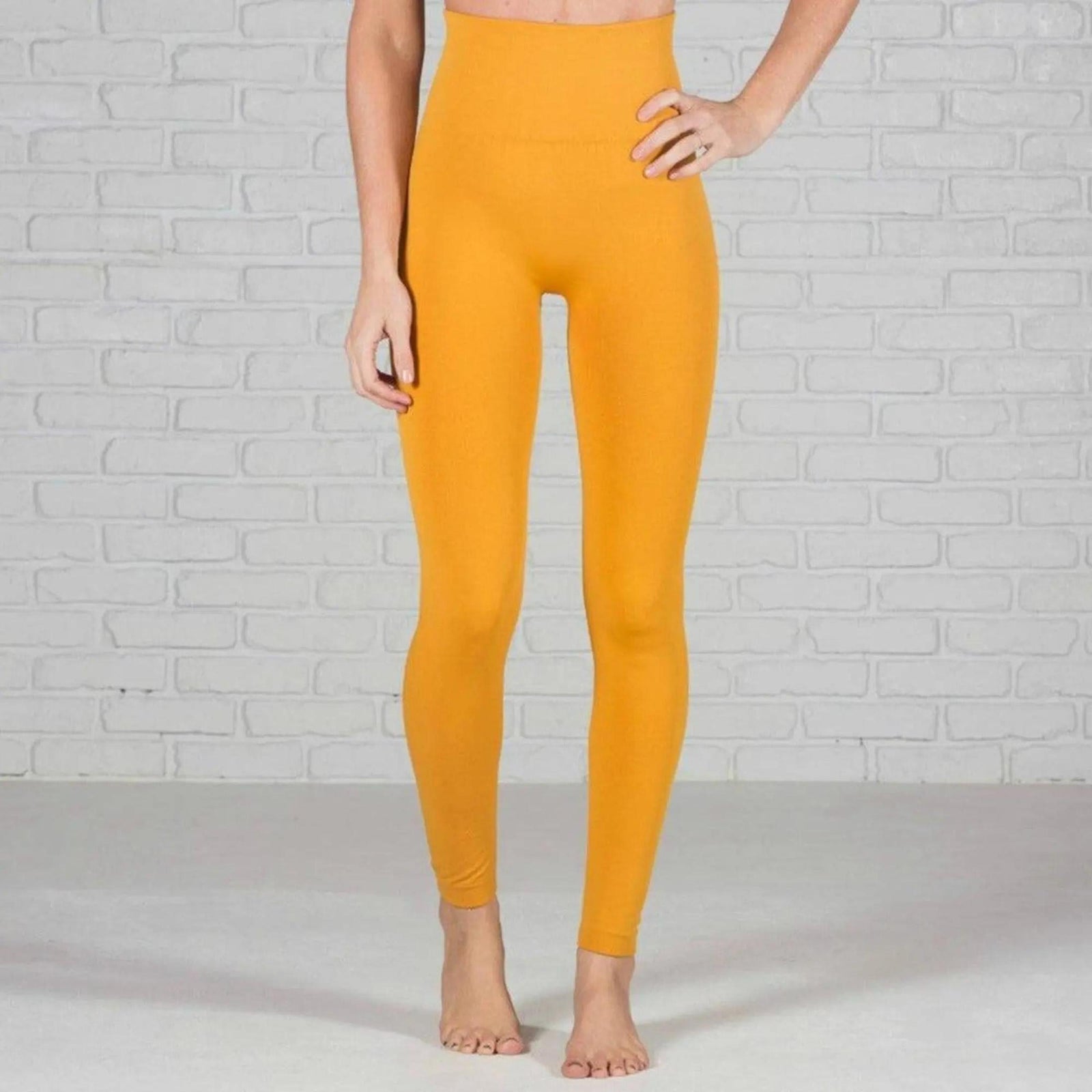 Tummy Control Fleece Lined Leggings Two Sizes Curvy Added - Truly Contagious