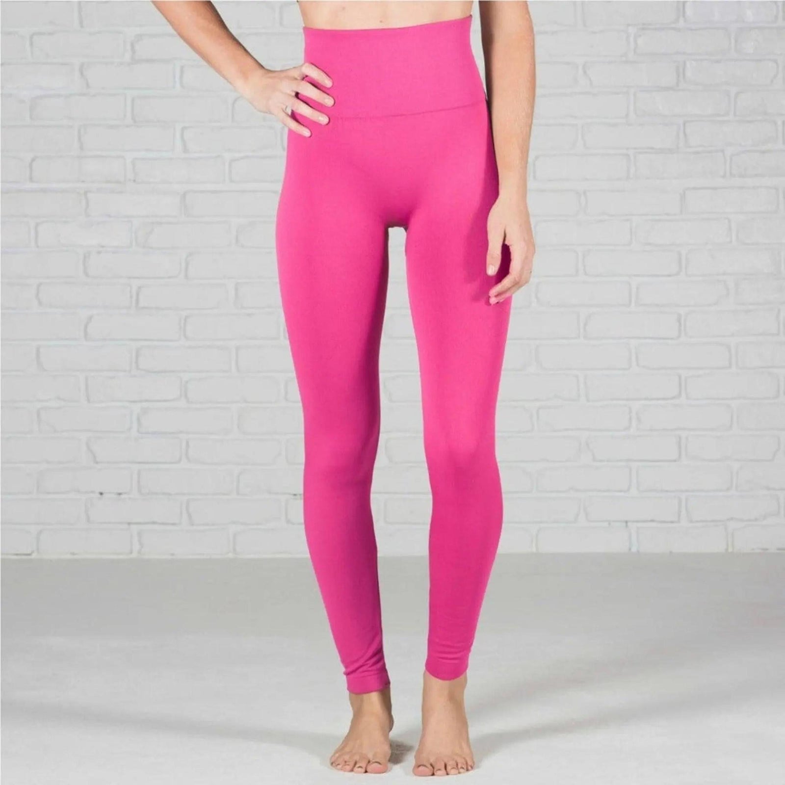 Tummy Control Fleece Lined Leggings Two Sizes Curvy Added - Truly Contagious