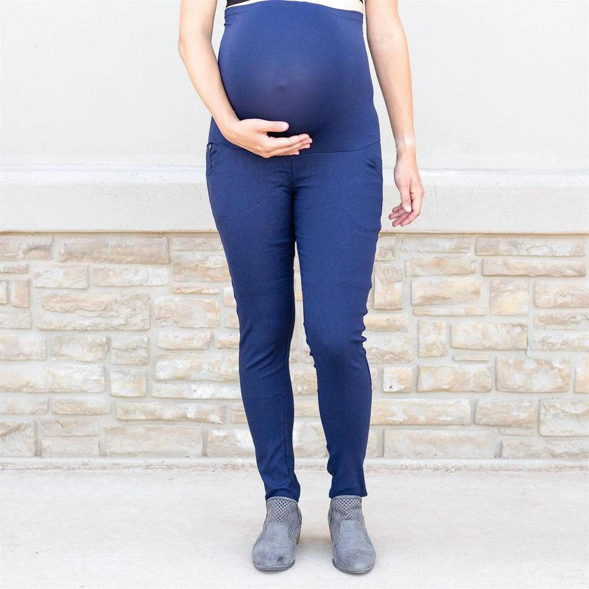 Twill Maternity Stretchy Jeggings - Truly Contagious