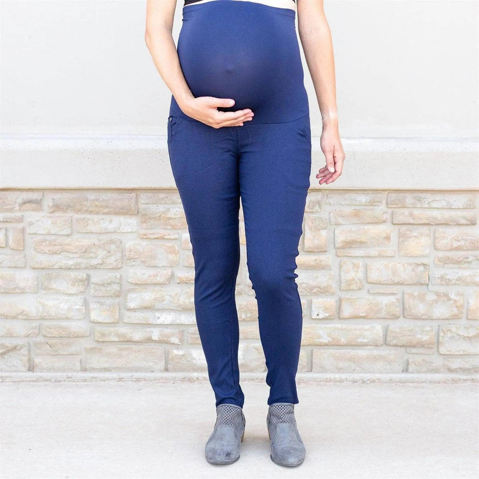 Twill Maternity Stretchy Jeggings - Truly Contagious