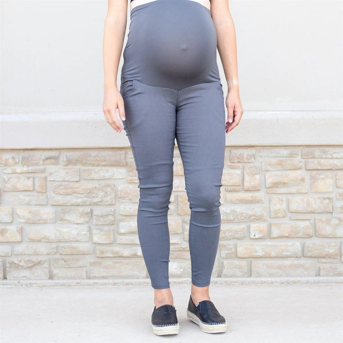 Twill Maternity Stretchy Jeggings - Truly Contagious