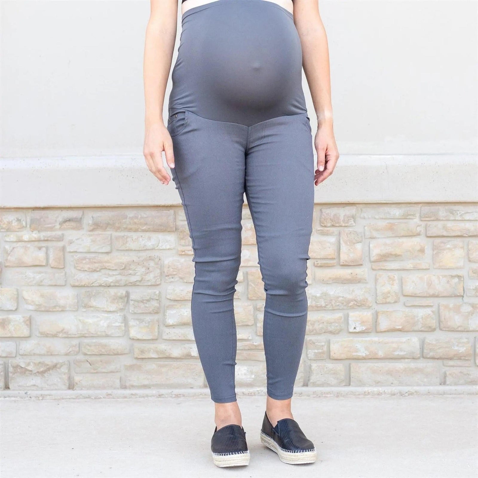 Twill Maternity Stretchy Jeggings - Truly Contagious