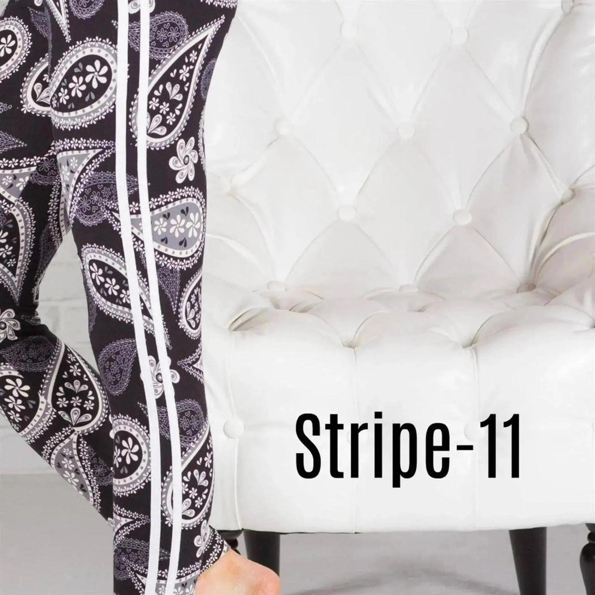Ultra Soft Printed Leggings w/ Stripe (New Mix) - Truly Contagious