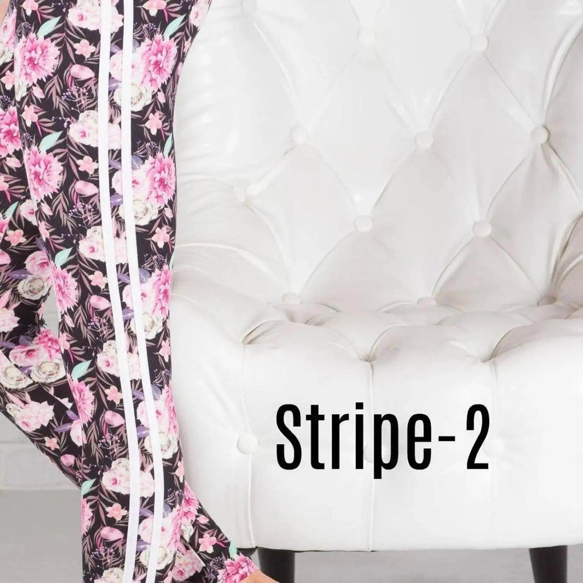 Ultra Soft Printed Leggings w/ Stripe (New Mix) - Truly Contagious