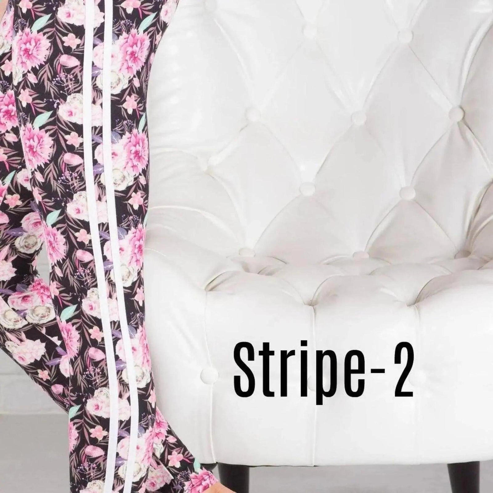 Ultra Soft Printed Leggings w/ Stripe (New Mix) - Truly Contagious