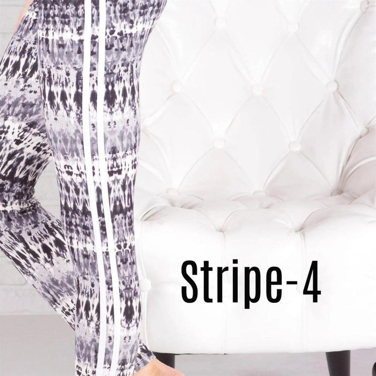 Ultra Soft Printed Leggings w/ Stripe (New Mix) - Truly Contagious